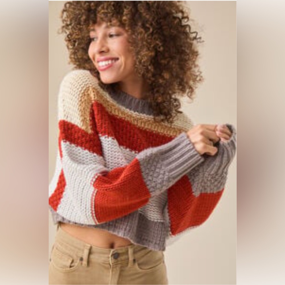 EUC Altar’d State Chaya Knit Sweater Size Small Retail $68